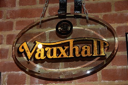 VAUXHALL GLASS SIGN - click to enlarge